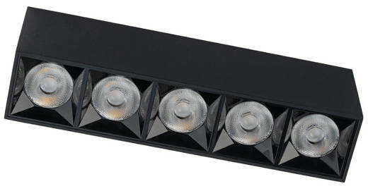 Liniowa oprawa natynkowa MIDI LED 20W 4000K neutralna czarny