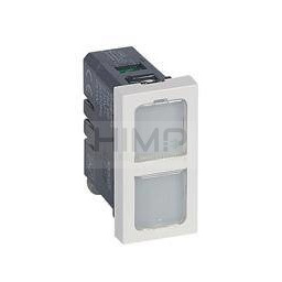 Legrand MOSAIC Lampa sygnalizacyjna podwójna płaska, 1 moduł antybakteryjna 0,2W 12-24V 078552 078552