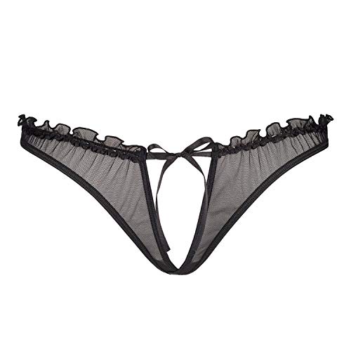 Axami V-6458 Charbon Majtki Stringi, Czarny,S