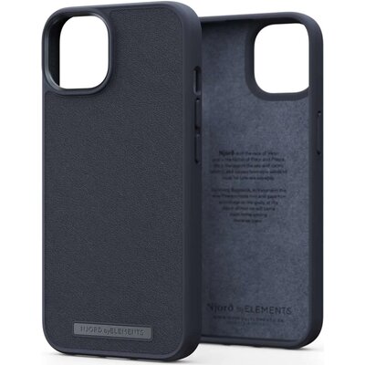 Njord by Elements Etui do iPhone 14 Black z prawdziwej skóry