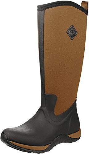Muck Boots Damskie kalosze Arctic Adventure, Czarny Black Tan, 43 EU