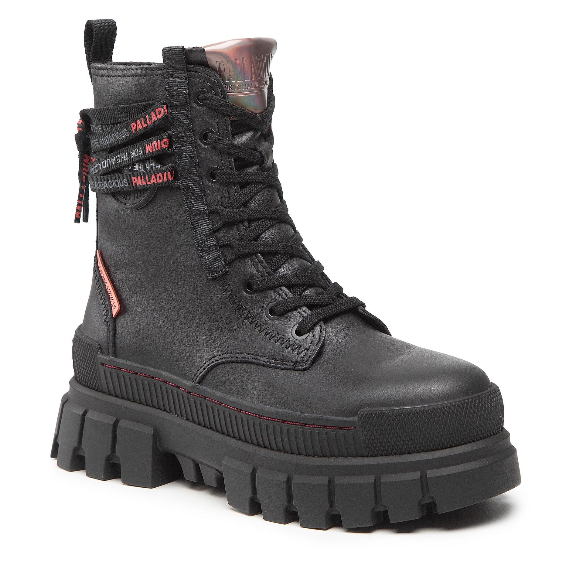 Trapery PALLADIUM - Revolt Boot Lth 97240-010-M Black/Black