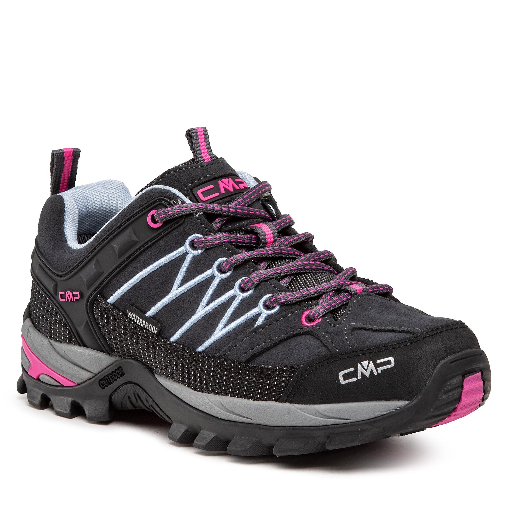 Trekkingi CMP - Rigel Low Wmn Trekking Shoes Wp 3Q13246 Titanio/Skyway 66UM