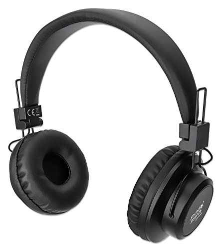 Manhattan Sound Science Bluetooth® On-Ear zestaw słuchawkowy 3,5 mm gniazdo jack, wzór nauszny, kolor czarny