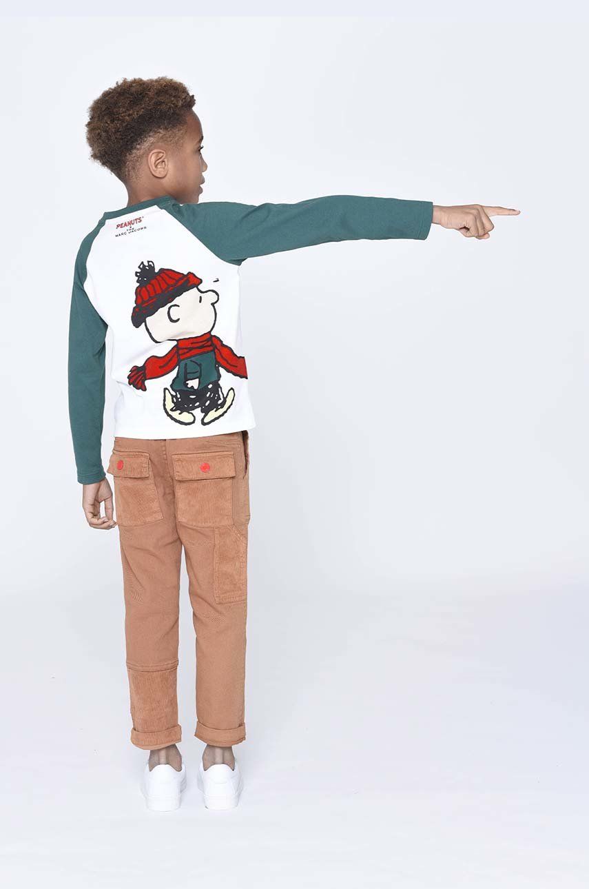 Bluzki dla chłopców - Marc Jacobs longsleeve bawełniany dziecięcy z nadrukiem - grafika 1