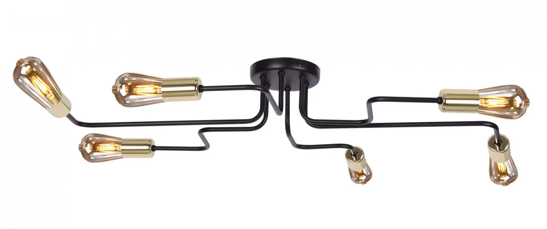 Czarna metalowa lampa sufitowa loftowa - S830 H9-D54