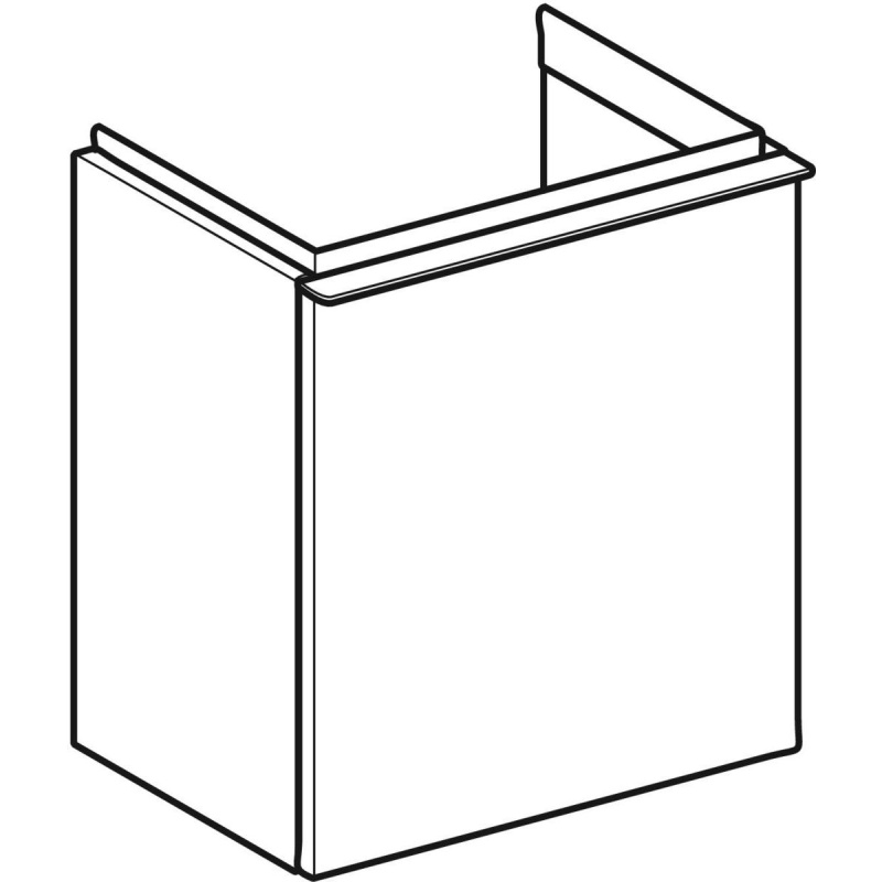Geberit iCon Szafka podumywalkowa 41,5x37 cm biały połysk/chrom 502.301.01.2