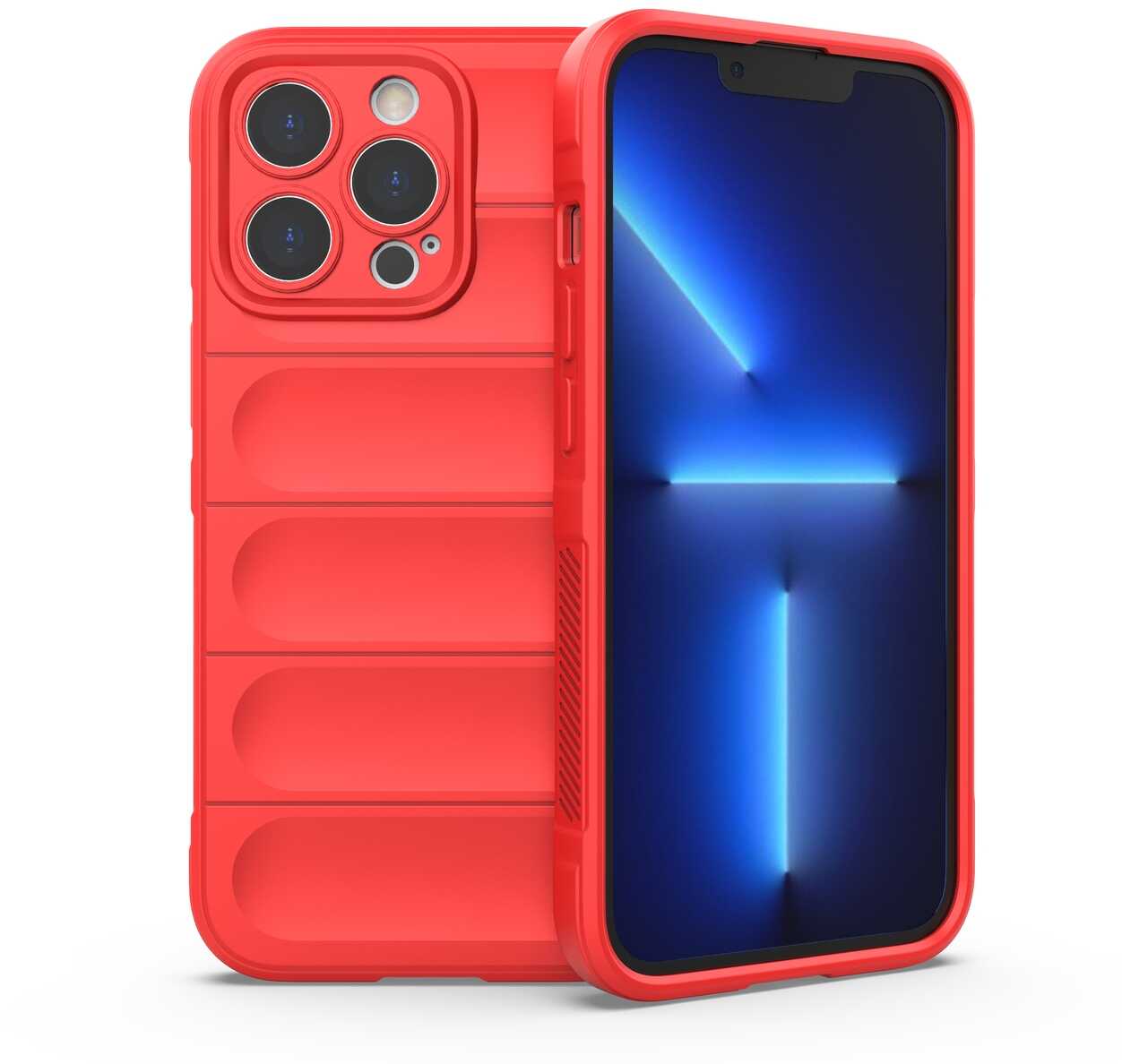 Magic Shield Case etui do iPhone 13 Pro elastyczny pancerny pokrowiec czerwony