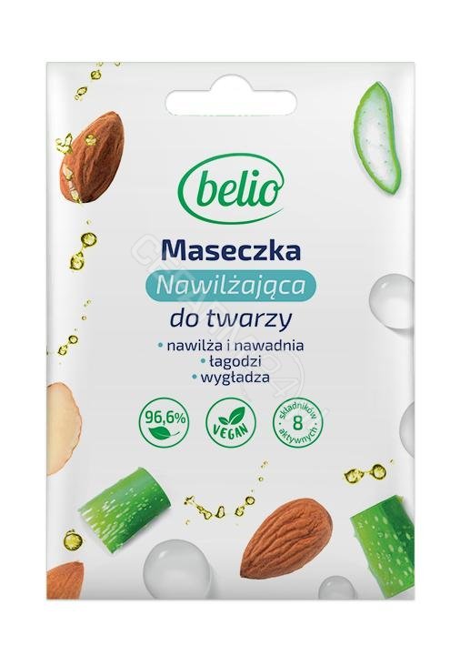 Belio maseczka nawilżająca do twarzy 10 ml