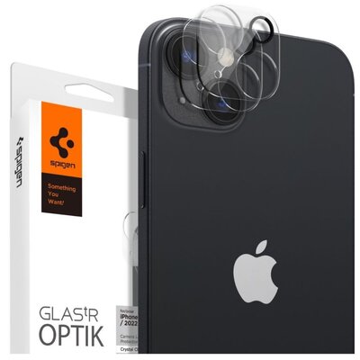 Szkło hartowane SPIGEN Optik.Tr Camera Lens Protector 2-Pack do Apple iPhone 14/14 Plus Czarny