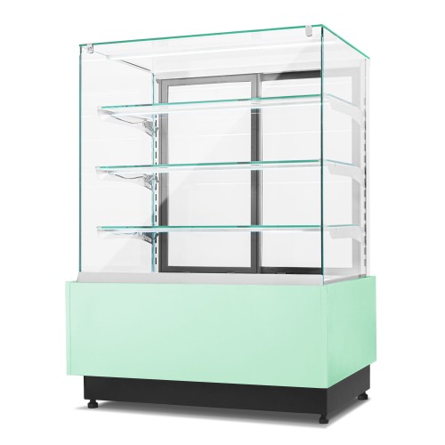 Witryna cukiernicza chłodnicza Dolce Visione Premium 1300 wnętrze ze stali nierdzewnej 1300x670x1300 mm Resto Quality
