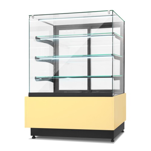 Witryna cukiernicza chłodnicza Dolce Visione Premium 1300 podświetlany cokół 1300x670x1300 mm Resto Quality