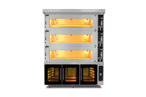 Piec piekarniczy modułowy 3-komorowy elektryczny 39,6 kW 400V 1660x1400x2170 MT/1400/2 Resto Quality