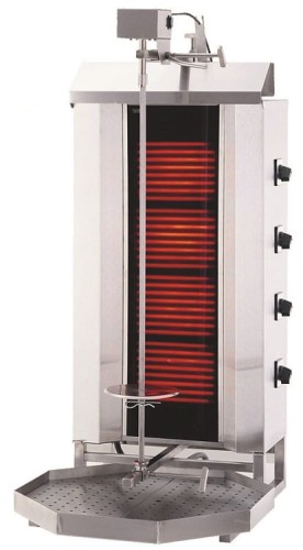 Gyros opiekacz elektryczny do kebaba 4 palniki wsad 60kg KLG231 Resto Quality