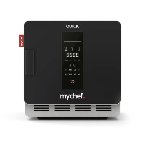 Piec konwekcyjny szybkiego gotowania ogrzewanie nadmuchowe cyfrowy panel sterowania 3,6 kW 230V 397x598x410 mm QUICK 1 BLACK Resto Quality