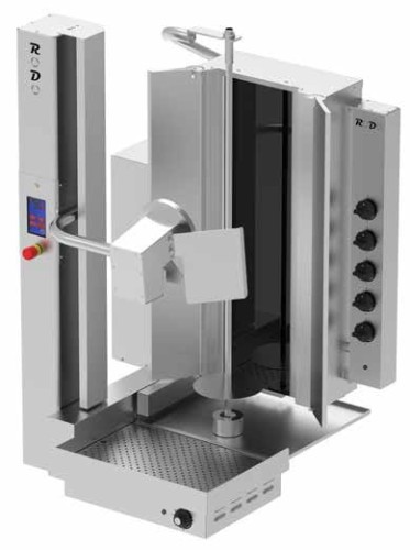 Kebab automatyczny elektryczny gyros automatyczny wsad 80 kg 4 palniki RODO4E Resto Quality