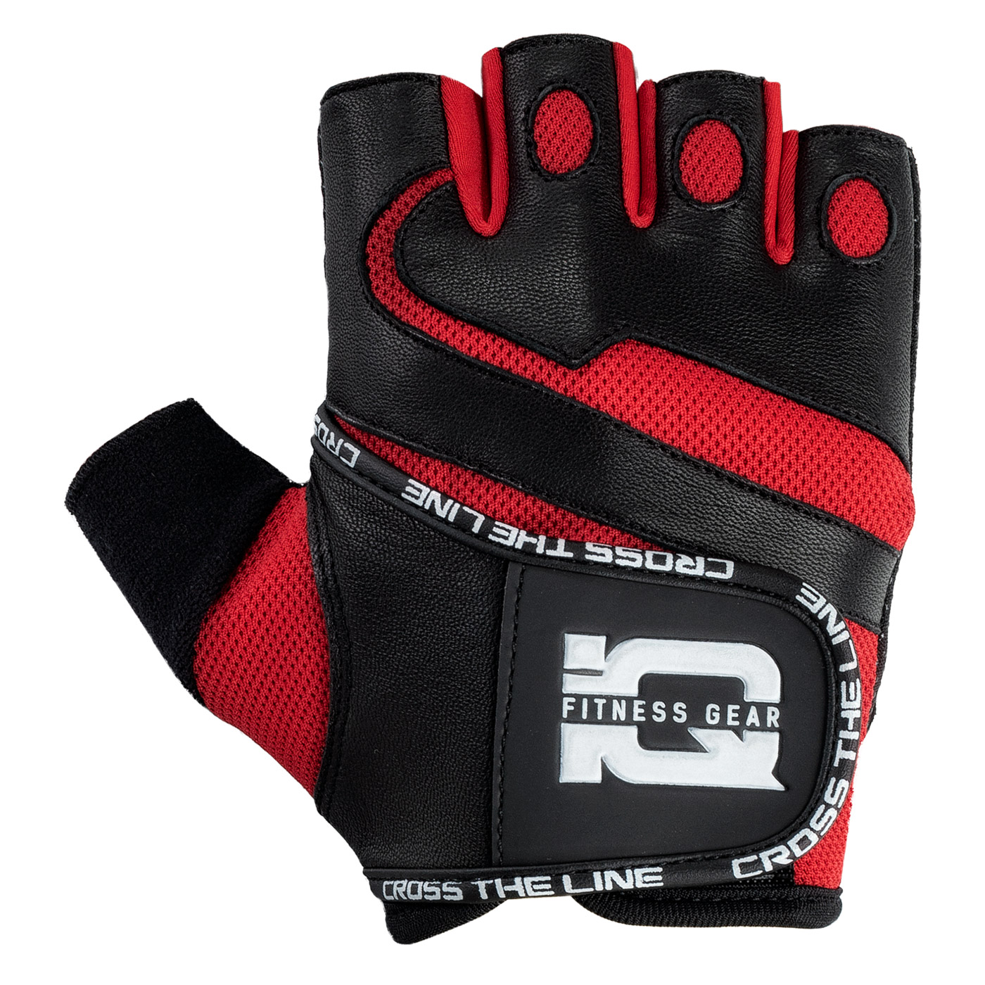 Zdjęcia - Rękawice treningowe IQ Rękawiczki treningowe  Bright II  (kolor Czarny. Czerwony, rozmiar L)