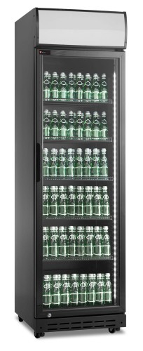 Szafa chłodnicza przeszklona RQ419-BLACK| 388l czarna (SD420BE) Resto Quality