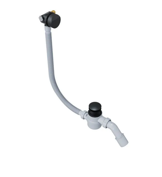 Excellent HOVER Syfon wannowy z napełnianiem przez przelew Czarny MAT ARIN.3410BL