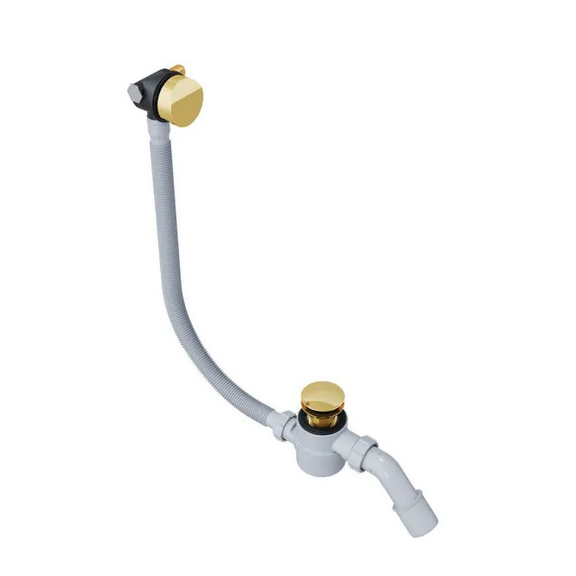 Excellent HOVER Syfon wannowy z napełnianiem przez przelew Złoty połysk ARIN.3410GL