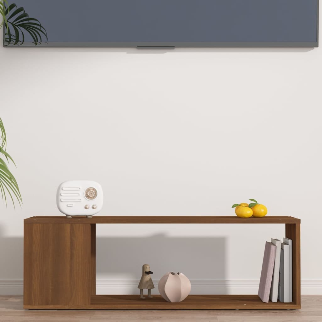 Lumarko Szafka pod telewizor, przydymiony dąb, 100x24x32 cm