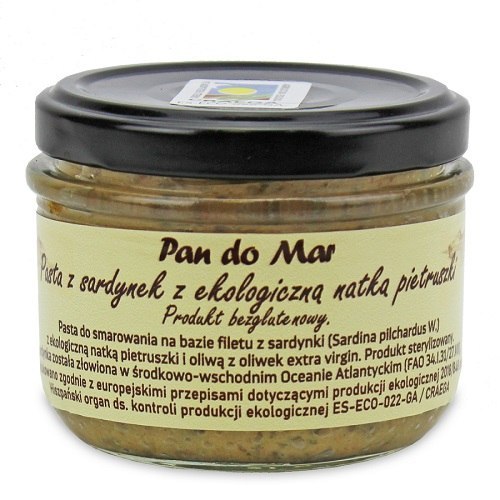Lumarko Pasta Z Sardynek I Bio Natką Pietruszki Bezglutenowa 125 G (Słoik)