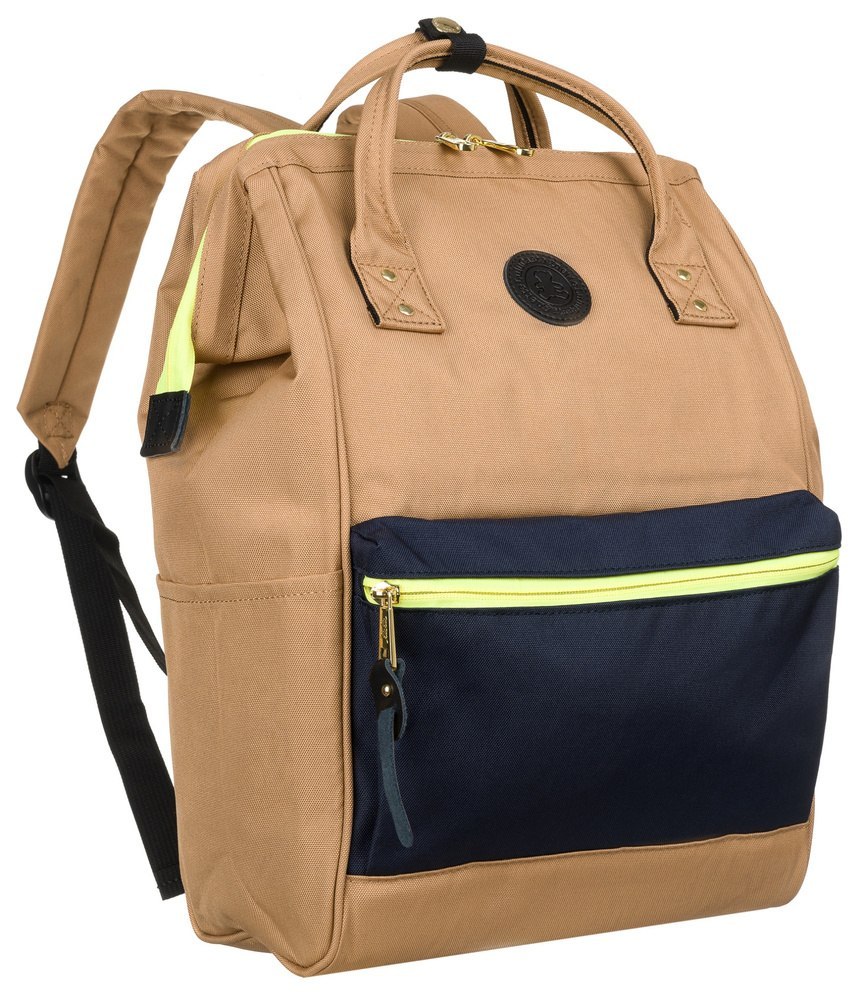 Plecak damski z portem USB i kieszenią na urządzenie przenośne — LuluCastagnette