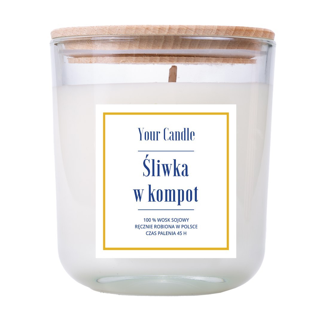 Lumarko Świeca Sojowa Śliwka W Kompot 210 ML