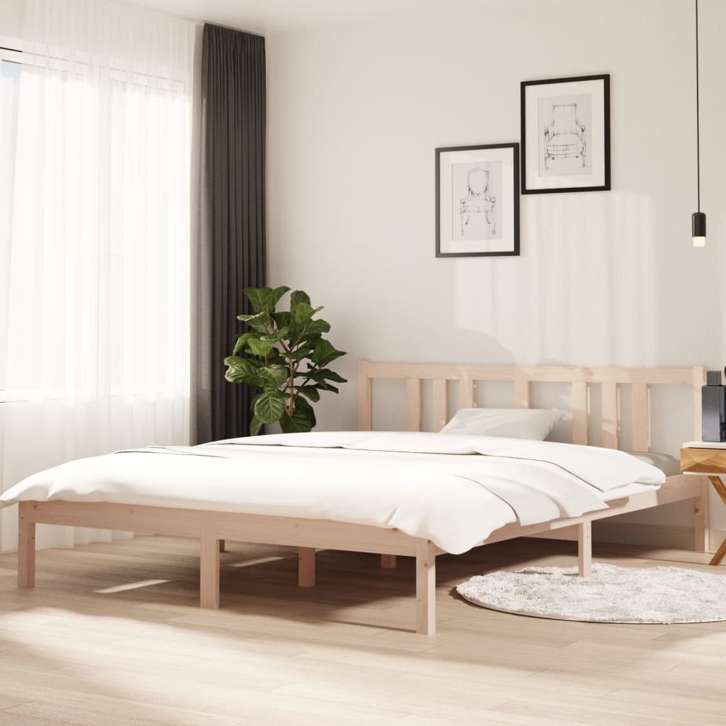 Lumarko Rama łóżka, lite drewno, 150x200 cm, King Size