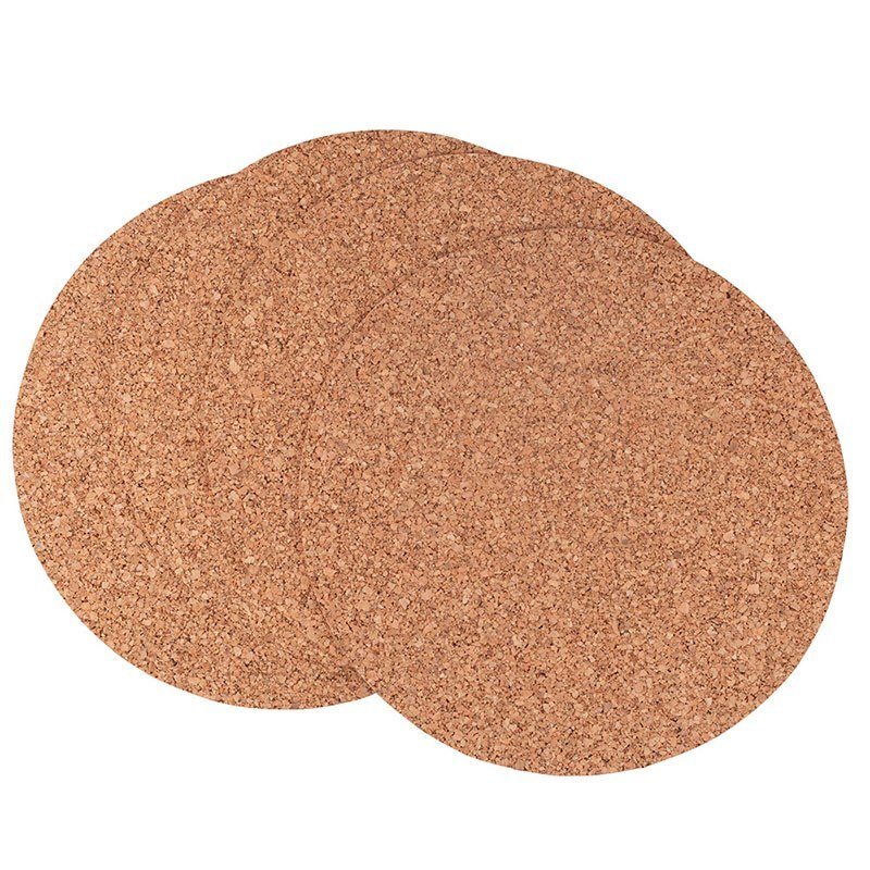 Komplet 4 Podkładek Okrągłych Śr.30cm Korek Naturalny Lumarko!