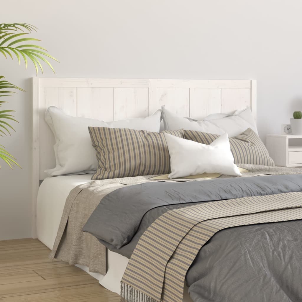 Zdjęcia - Pozostałe meble VidaXL Wezgłowie łóżka, białe, 185,5x4x100 cm, lite drewno sosnowe Lumarko! 