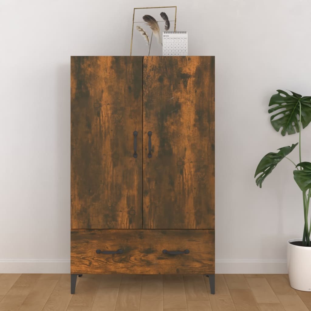 Lumarko Szafka, przydymiony dąb, 70x31x115 cm, materiał drewnopochodny