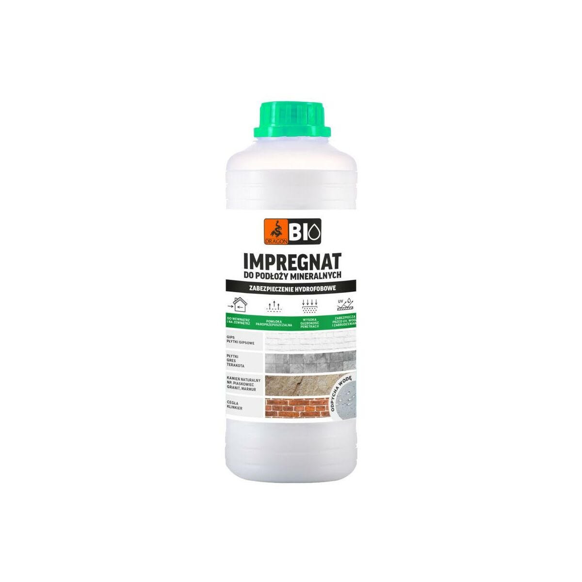 Impregnat bio do podłoży mineralnych 1l Dragon
