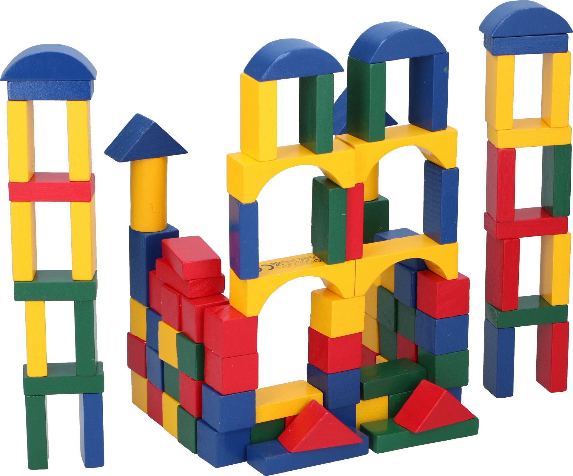 Klocki drewniane konstrukcyjne dla dzieci MARIONETTE 100szt.