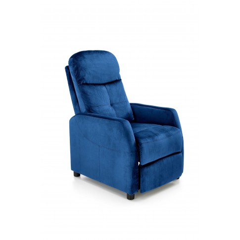 Granatowy rozkładany fotel wypoczynkowy FELIPE 2 fotel Halmar