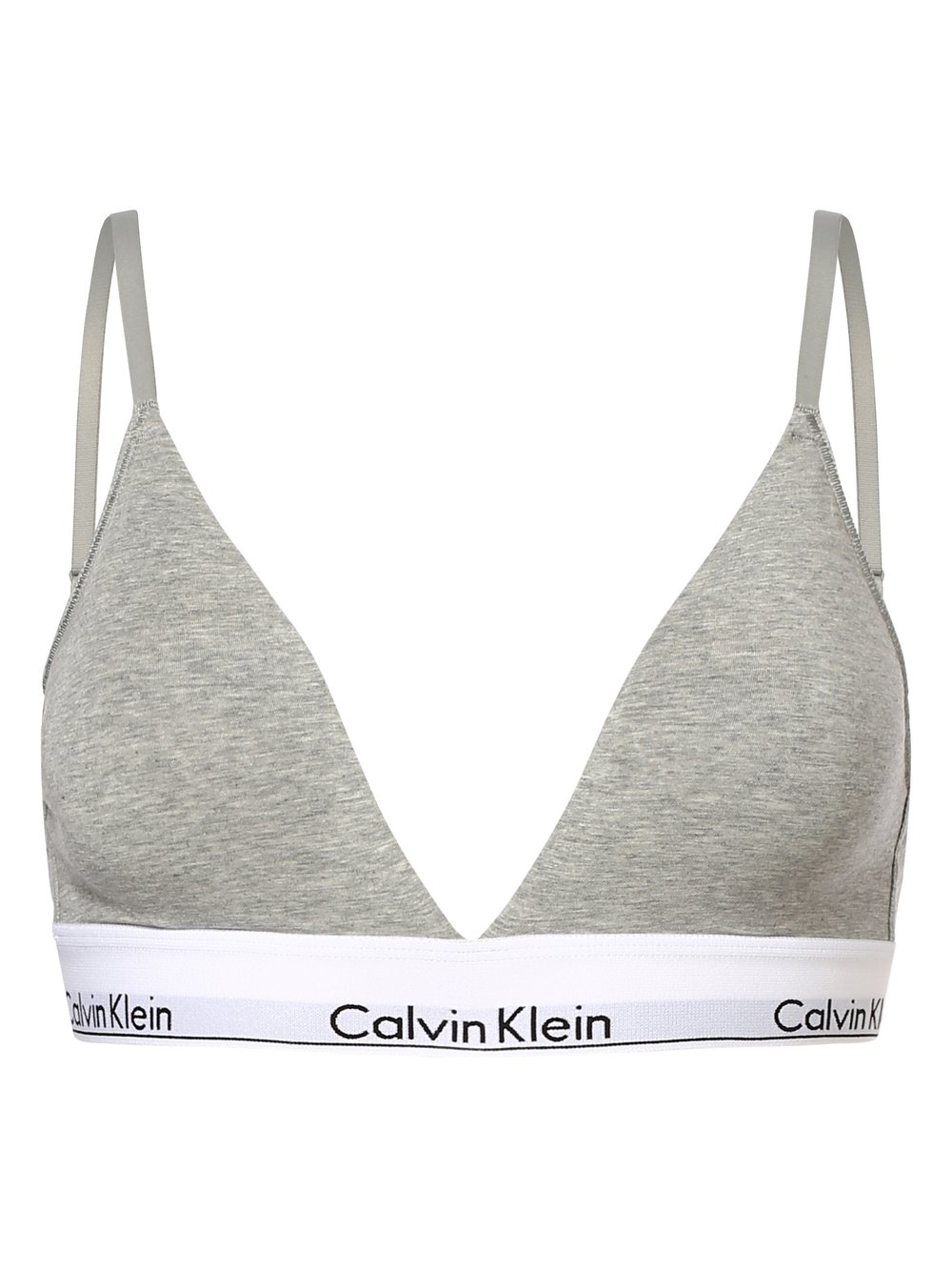 Calvin Klein - Damski biustonosz  z wypełnieniem, szary