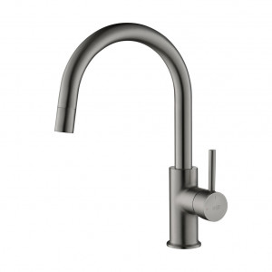 BLUE WATER PLAZA GRIAFIT Bateria kuchenna  z wyciąganą wylewką PLAZA GRAFIT  GUN METAL