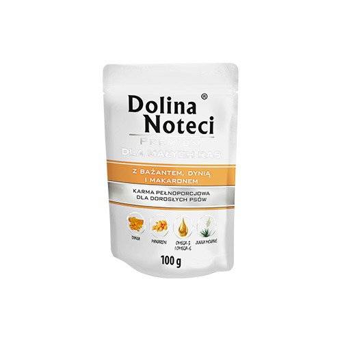 Dolina Noteci PREMIUM dla psów małych ras z bażantem dynią i makaronem 100g