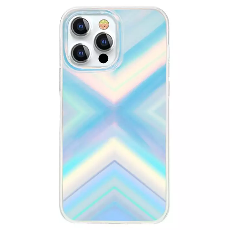 Kingxbar Streamer Series luksusowe eleganckie etui na iPhone 13 Pro niebieski (Triangle)