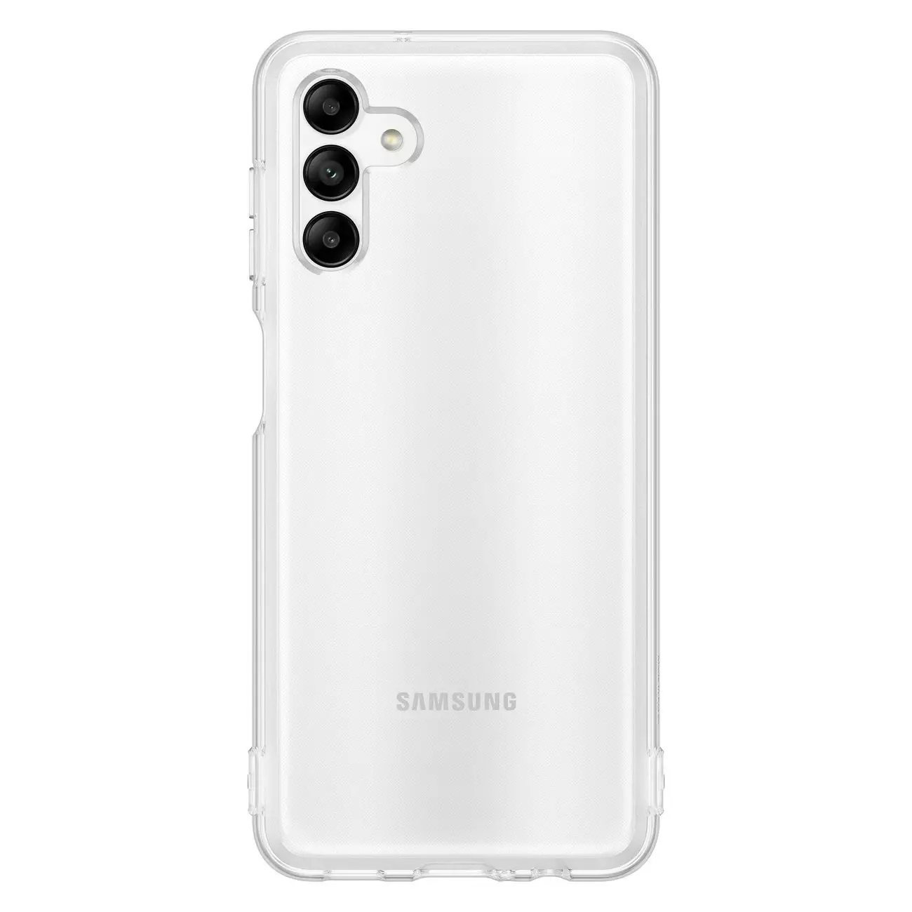 Samsung Soft Clear Cover wytrzymałe etui z żelową ramką i wzmocnionym tyłem Samsung Galaxy A04s przezroczysty EF-QA047TTEGWW