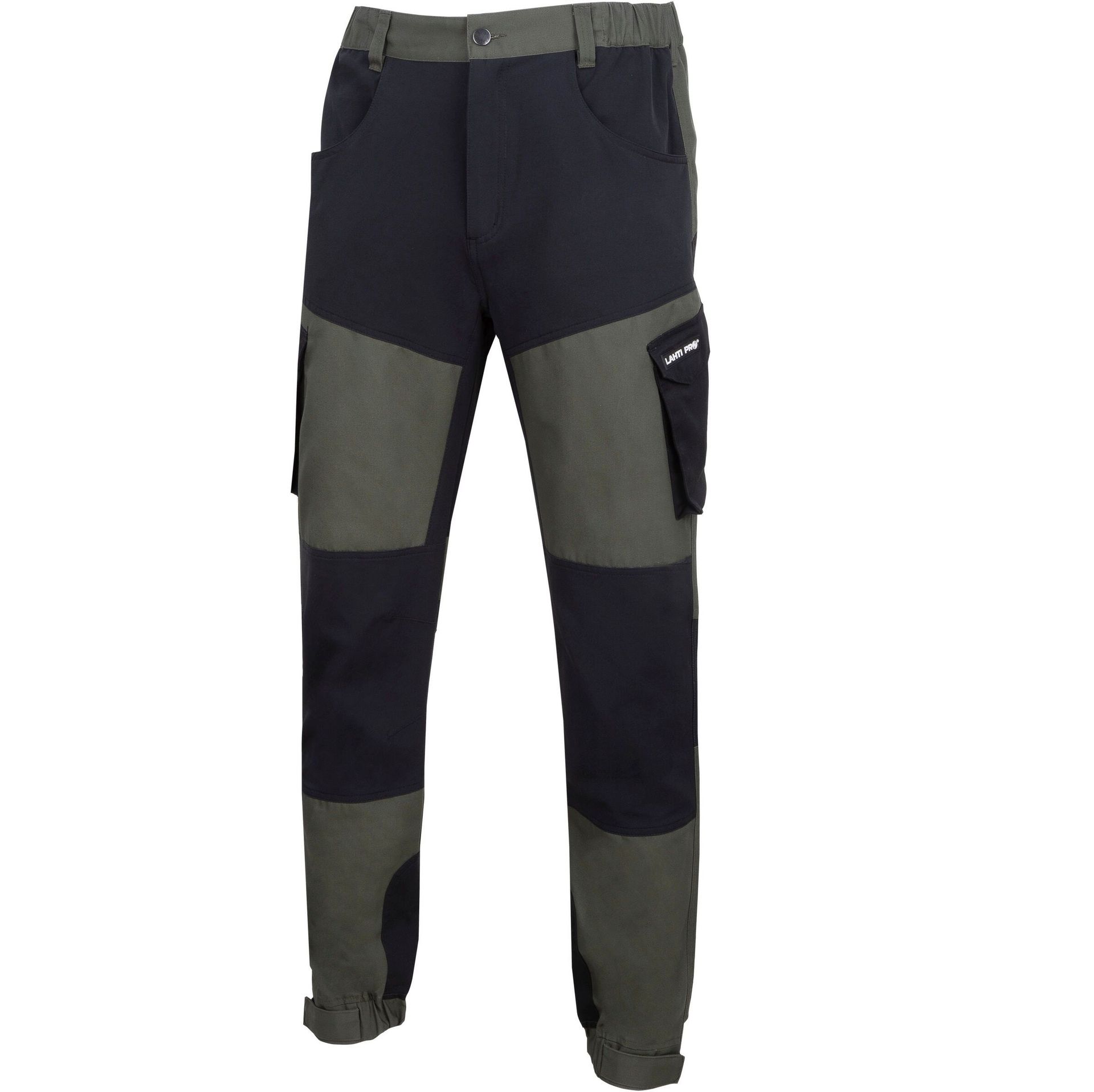 LAHTI PRO Spodnie z Elem STRETCH Ziel-czar 2XL