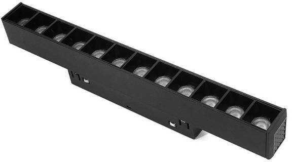 Oprawa szyny magnetycznej DOTS LED 22cm 12W 3000K czarny