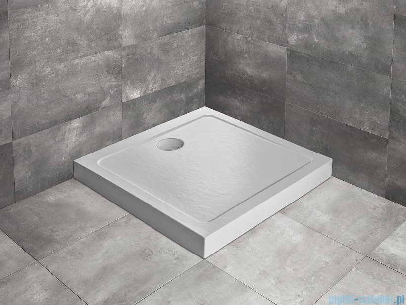 Radaway Doros C Compact Stone brodzik kwadratowy 80x80x11,5cm biały SDRC8080-05-04S