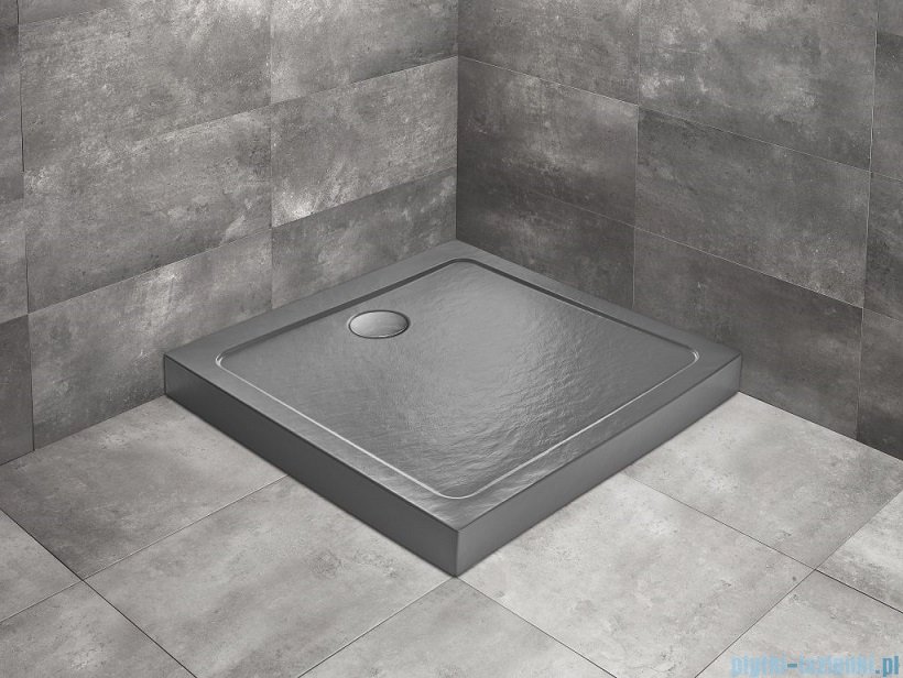Radaway Doros C Compact Stone brodzik kwadratowy 80x80x11,5cm antracyt SDRC8080-05-64S