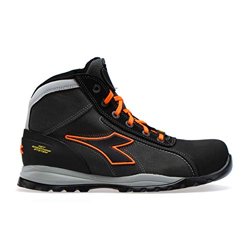 Diadora Glove Tech Hi Pro S3 HRO ESD, buty męskie, Asfalt Orange Fluo, 43 EU