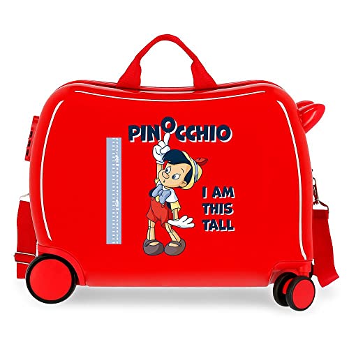 Disney Pinocchio walizka dla dzieci czerwona 50 x 39 x 20 cm sztywne ABS kombinowane zamknięcie boczne 34 l 1,8 kg 4 koła