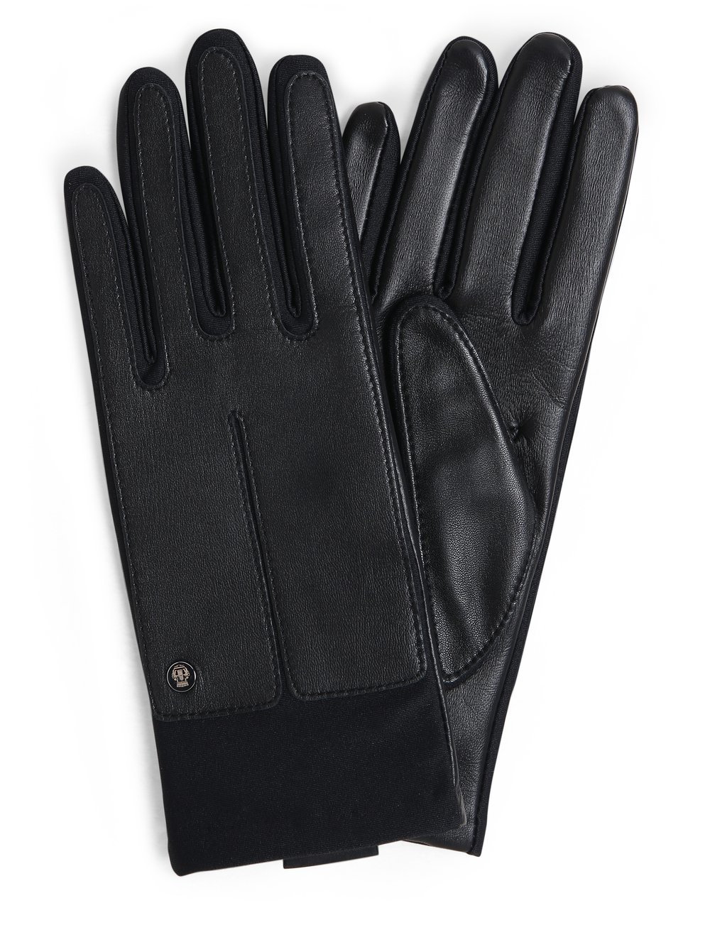 ROECKL - Skórzane rękawiczki damskie, czarny