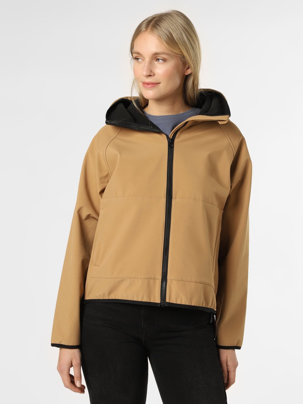Derbe - Kurtka damska typu softshell  Peutby, beżowy|brązowy