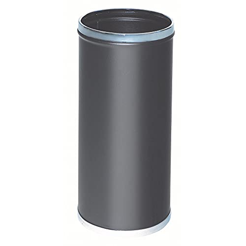 OFITURIA® Dekoracyjny Metaliczny Kolor Winylu Czarny Uchwyt Parasol Z Zbieraniem Wody Wnętrze