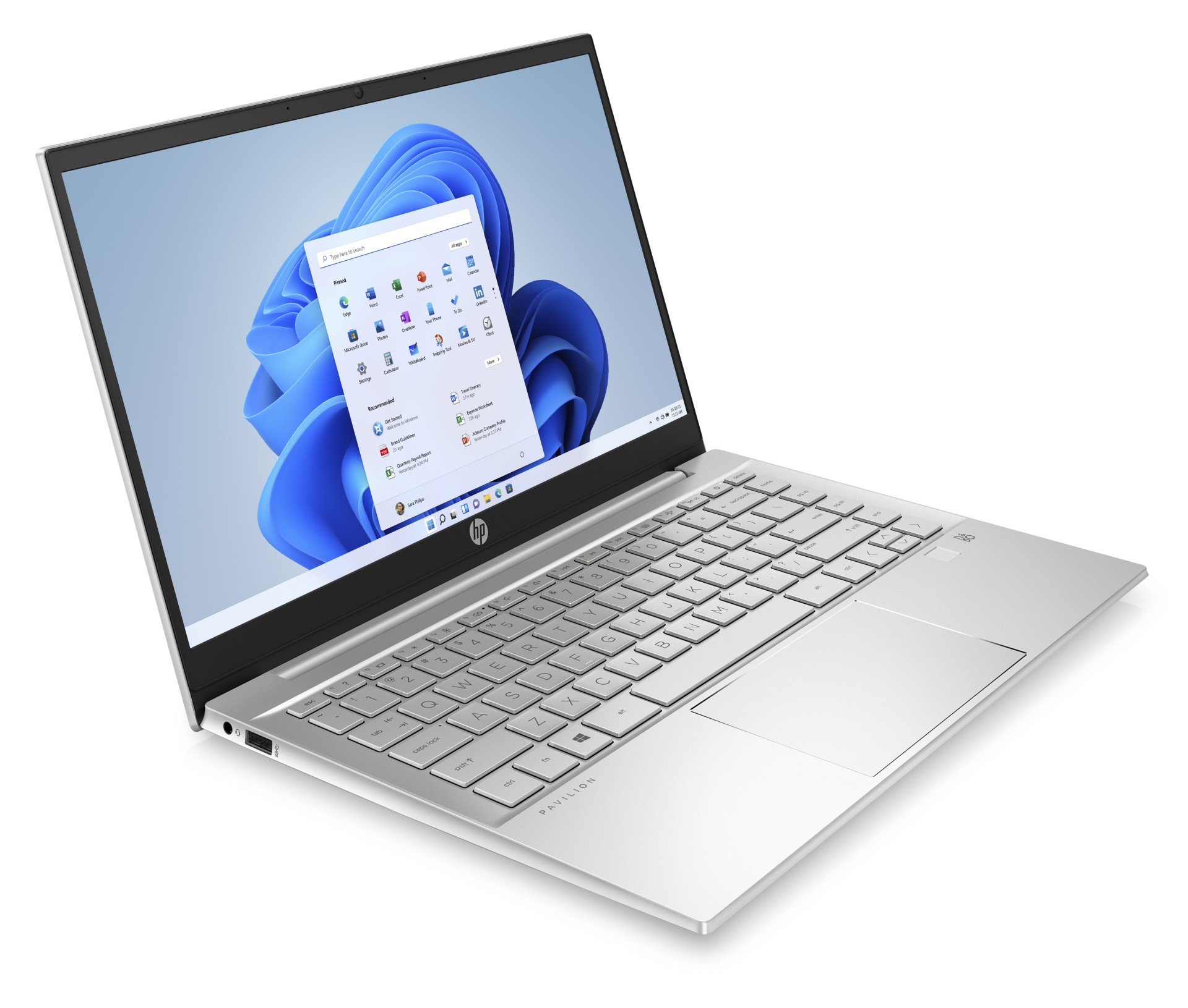 HP Pavilion 14-ec0015na 53L78EAR Ryzen 5 / 8GB / 256GB SSD / Radeon / FullHD / Win11 / Srebrny